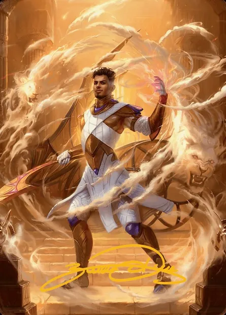 Basri, Tomorrow's Champion // Basri, Tomorrow's Champion, carte Magic ADFT 9 — extension Aetherdrift Art Series