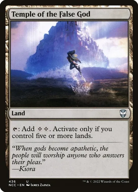 Temple of the False God, Magic card NCC 436 — New Capenna Commander set