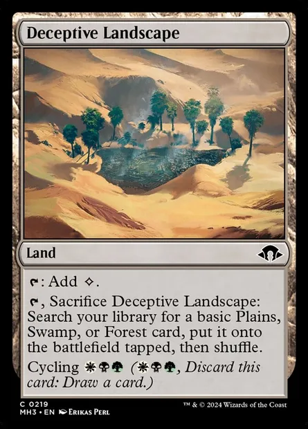 Deceptive Landscape, Magic card MH3 219 — Modern Horizons 3 set