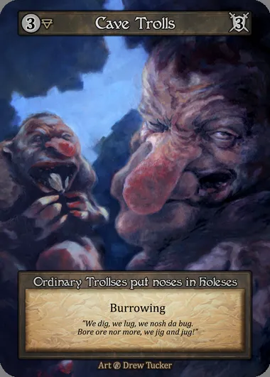 Cave Trolls, Sorcery card BET 038 — Beta set