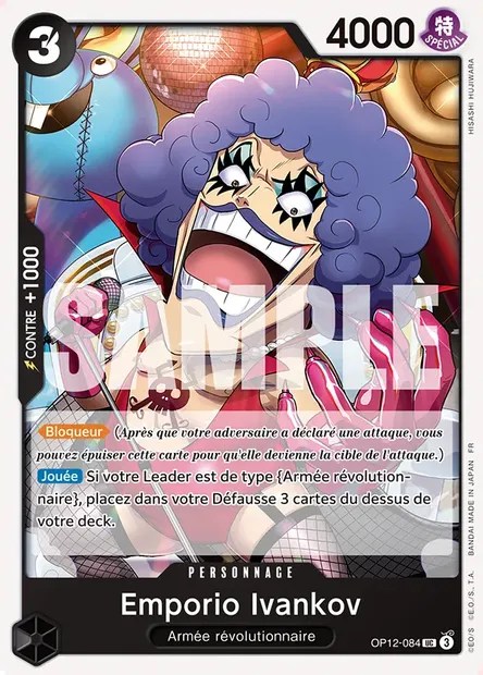 Emporio Ivankov, carte One Piece OP12-084 — extension L'HÉRITAGE DU MAÎTRE