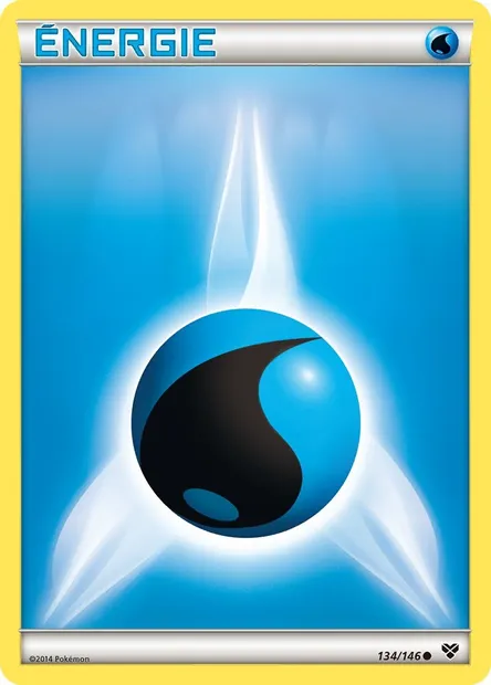 Énergie Eau, carte Pokémon XY 134 — extension XY