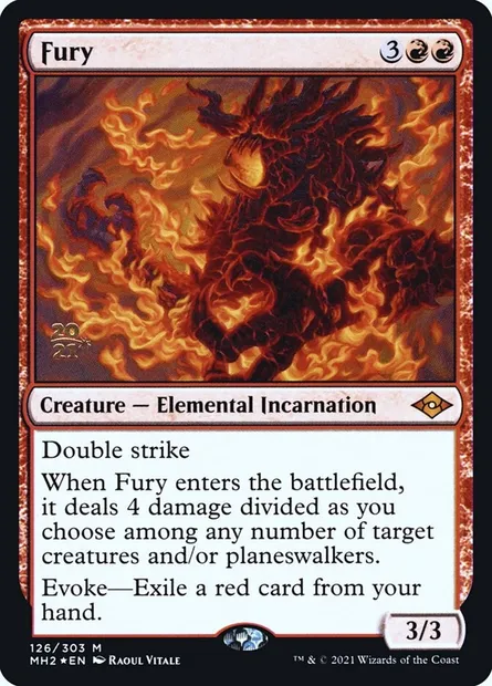 Fury, Magic card PMH2 126s — Modern Horizons 2 Promos set