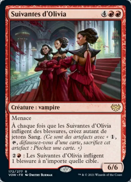 Suivantes d'Olivia, carte Magic VOW 172 — extension Innistrad : noce écarlate
