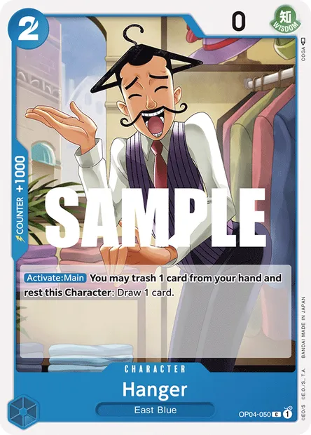 Hanger, carte One Piece OP04-050 — extension KINGDOMS OF INTRIGUE