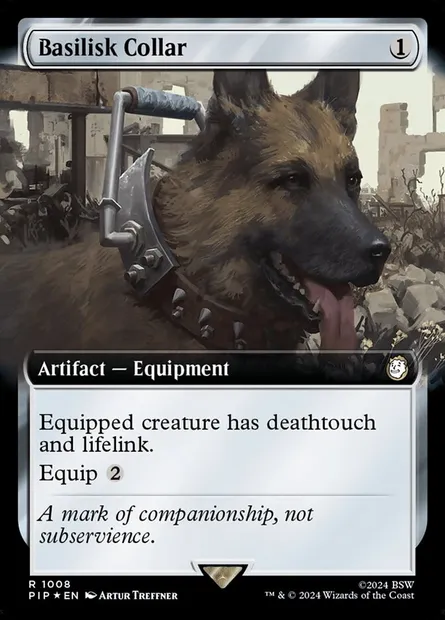 Basilisk Collar, Magic card PIP 1008 — Fallout set