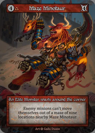 Maze Minotaur, Sorcery card ALP 097 — Alpha set