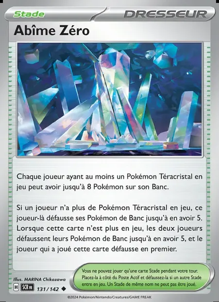 Abîme Zéro, carte Pokémon SCR 131 — extension Couronne Stellaire