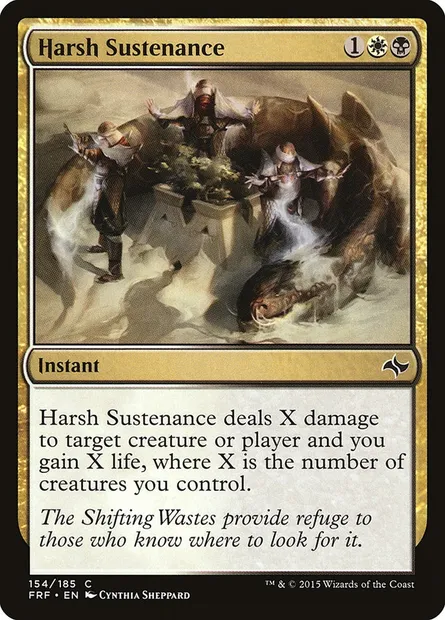 Harsh Sustenance, Magic card FRF 154 — Fate Reforged set