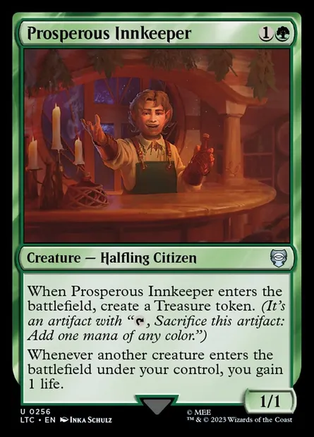 Prosperous Innkeeper, Magic card LTC 256 — Tales of Middle-earth Commander set