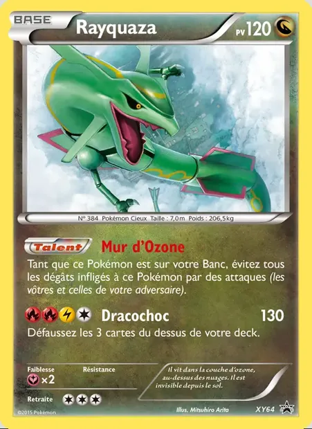 Rayquaza, carte Pokémon XY 64 — extension Promo XY