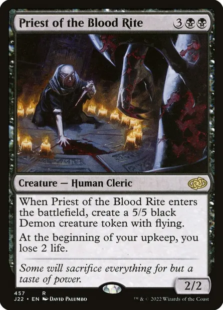 Priest of the Blood Rite, Magic card J22 457 — Jumpstart 2022 set