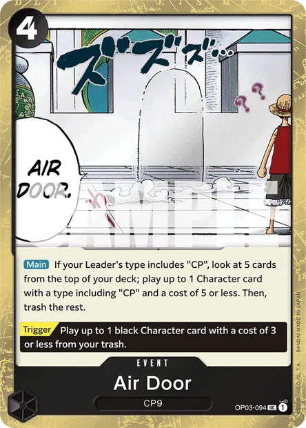 Air Door, One Piece card OP03-094 — PILLARS OF STRENGTH set