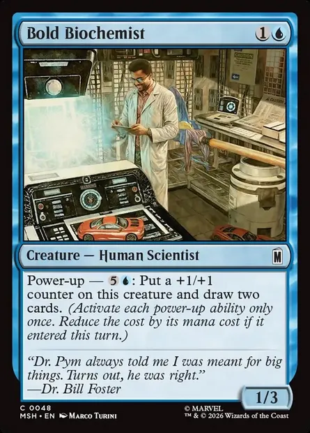 Bold Biochemist, Magic card MSH 48 — Marvel Super Heroes set