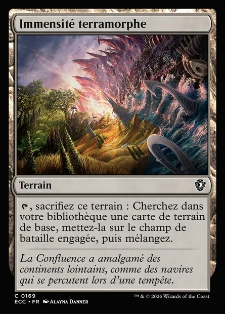 Immensité terramorphe, carte Magic ECC 169 — extension Lorwyn Eclipsed Commander