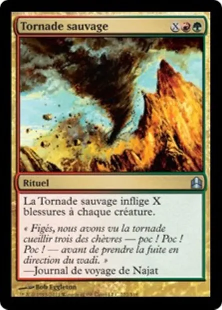 Tornade sauvage, carte Magic CMD 222 — extension Commander 2011