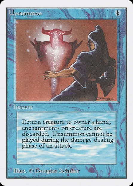 Unsummon, Magic card 2ED 87 — Unlimited Edition set