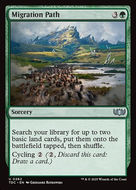 Migration Path, Magic card TDC 262 — Tarkir: Dragonstorm Commander set
