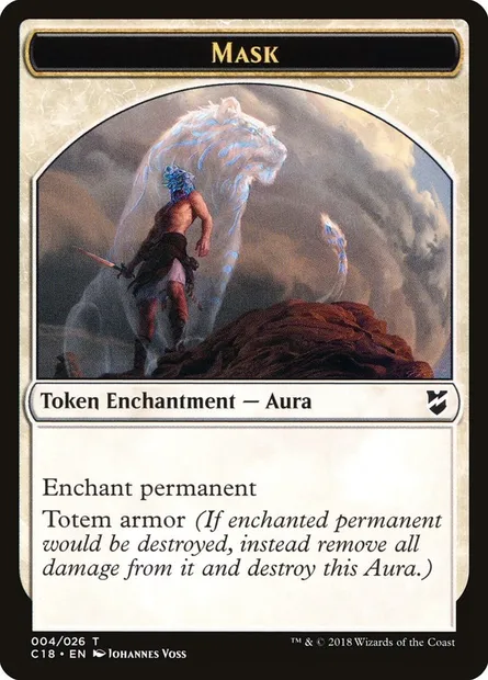 Mask, carte Magic TC18 4 — extension Commander 2018 Tokens