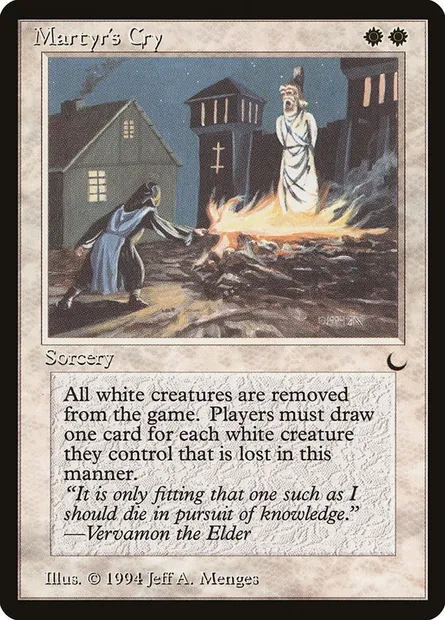 Martyr's Cry, carte Magic DRK 12 — extension The Dark