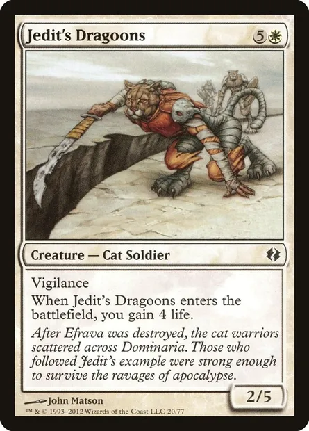 Grognards de Jedit, carte Magic DDI 20 — extension Duel Decks: Venser vs. Koth