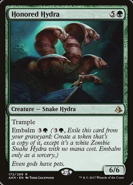 Honored Hydra, Magic card AKH 172 — Amonkhet set