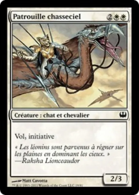 Patrouille chasseciel, carte Magic DDG 19 — extension Duel Decks: Knights vs. Dragons