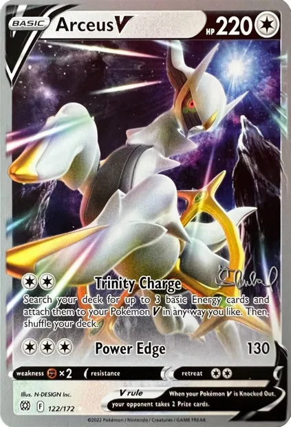 Arceus V, Pokémon card WCD22 122 — World Championship Decks 2022 set