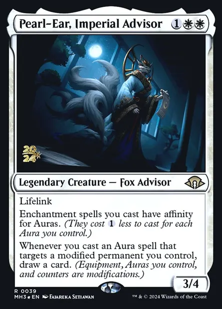 Pearl-Ear, Imperial Advisor, Magic card PMH3 39s — Modern Horizons 3 Promos set