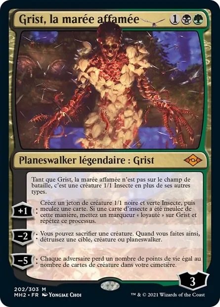 Grist, la marée affamée, carte Magic MH2 202 — extension Horizons du Modern 2