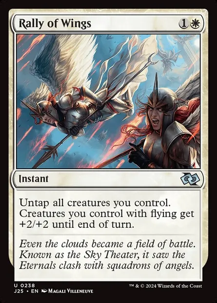 Rally of Wings, Magic card J25 238 — Foundations Jumpstart set