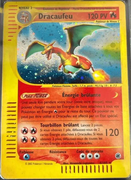 Dracaufeu, carte Pokémon EX 6 — extension Expedition