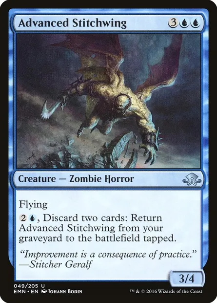 Advanced Stitchwing, Magic card EMN 49 — Eldritch Moon set