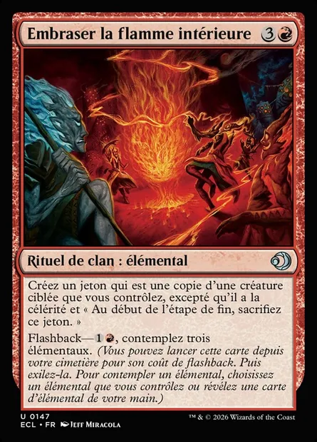 Embraser la flamme intérieure, carte Magic ECL 147 — extension Lorwyn Eclipsed