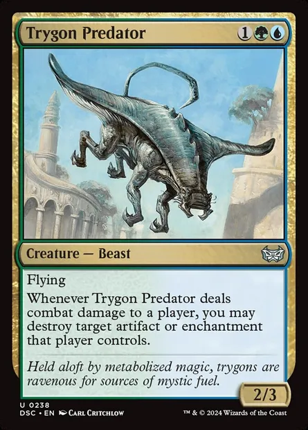 Trygon Predator, Magic card DSC 238 — Duskmourn: House of Horror Commander set