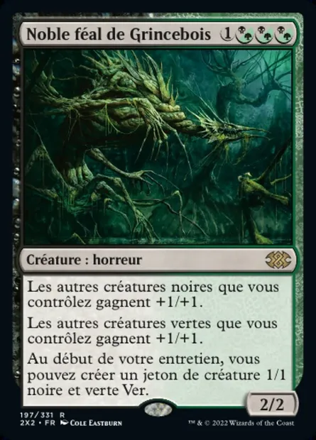 Noble féal de Grincebois, carte Magic 2X2 197 — extension Double Masters 2022