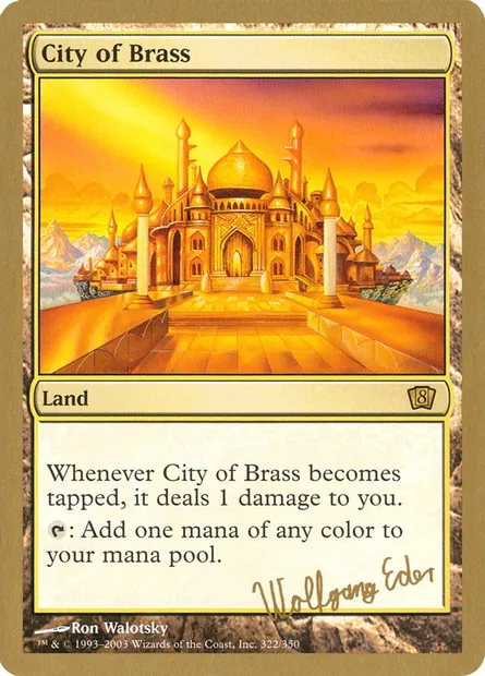 Cité d'airain, carte Magic WC03 we322 — extension World Championship Decks 2003
