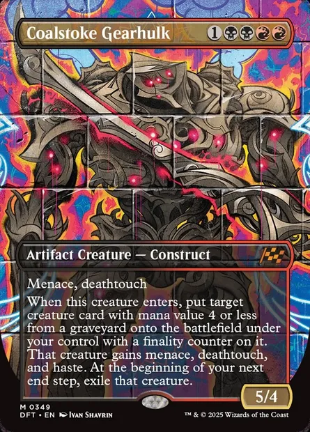 Coalstoke Gearhulk, Magic card DFT 349 — Aetherdrift set