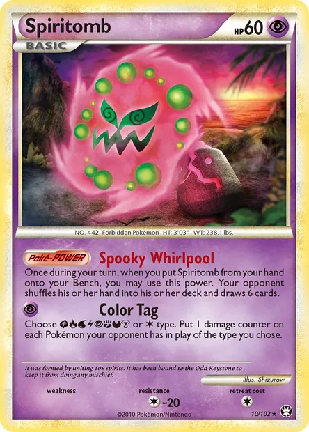 Spiritomb, Pokémon card TM 10 — Triumphant set