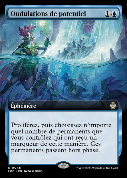 Ondulations de potentiel, carte Magic LCC 45 — extension The Lost Caverns of Ixalan Commander