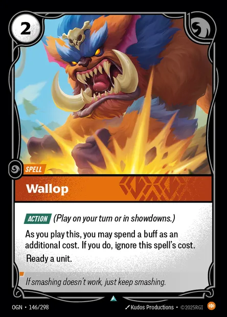 Wallop, carte Riftbound OGN 146 — extension Origins