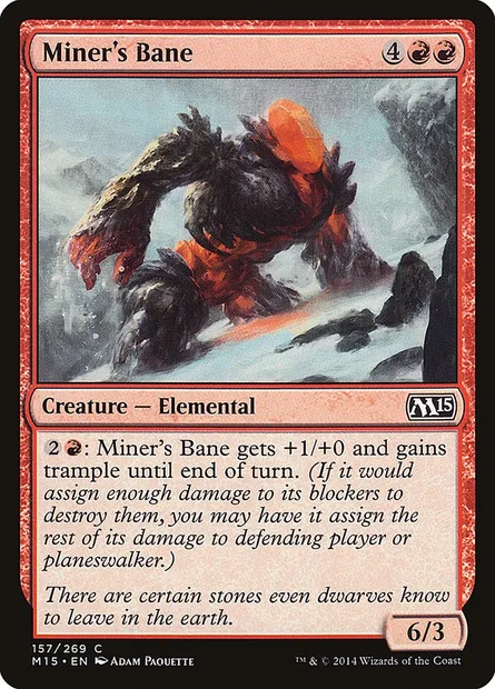 Miner's Bane, Magic card M15 157 — Magic 2015 set
