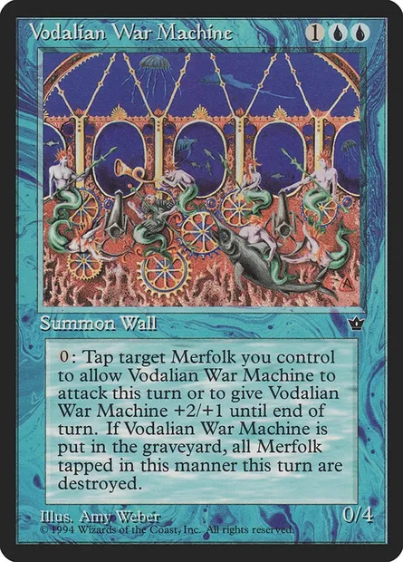 Vodalian War Machine, carte Magic FEM 32 — extension Fallen Empires
