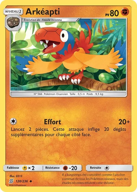 Arkéapti, carte Pokémon UNM 120 — extension Harmonie des Esprits