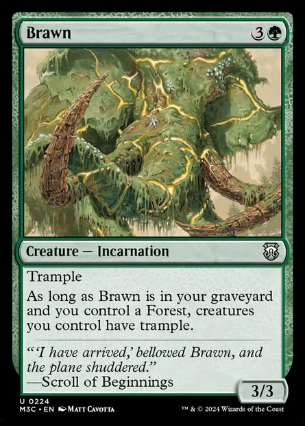 Brawn, Magic card M3C 224 — Modern Horizons 3 Commander set