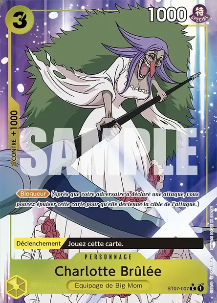 Charlotte Brûlée, carte One Piece ST07-007 — extension Big Mom Pirates