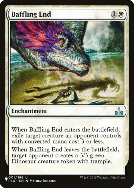 Fin déconcertante, carte Magic PLST RIX-1 — extension The List