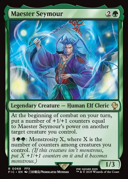 Maester Seymour, Magic card FIC 68 — Final Fantasy Commander set