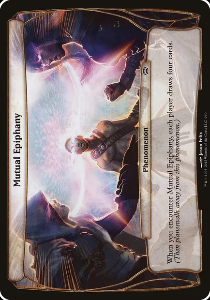Mutual Epiphany, Magic card OPC2 4 — Planechase 2012 Planes set