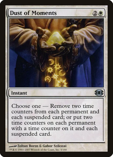 Dust of Moments, Magic card FUT 5 — Future Sight set